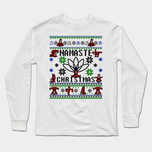 Namaste Ugly Christmas Sweater Long Sleeve T-Shirt